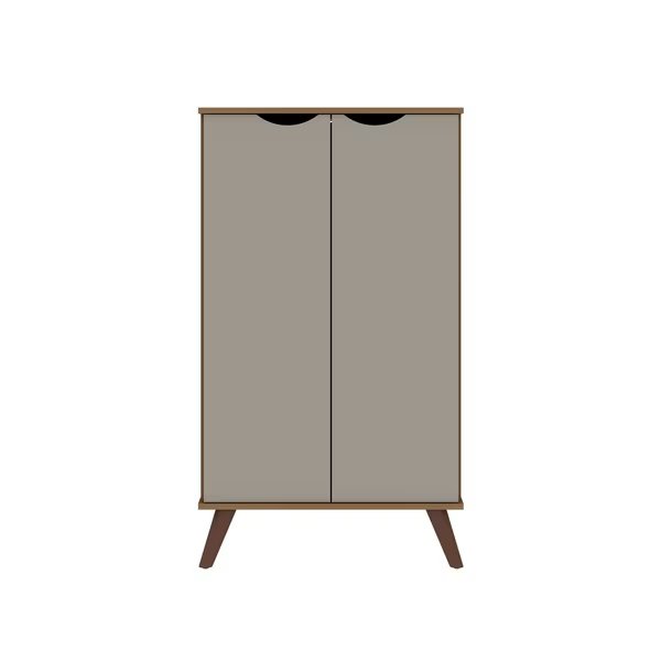 Hampton Shoe Closet, Off White and Maple Cream, Manhattan Comfort, Mfr#: 20PMC11